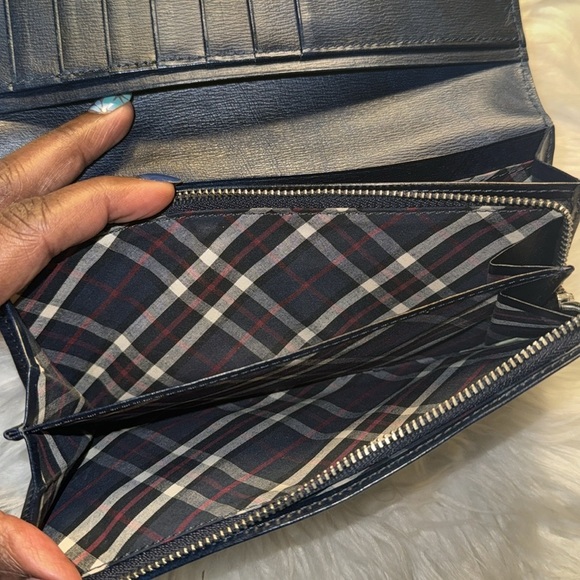 TAKEO KIKUCHI Folding Long Wallet EUC in Navy - Picture 9 of 12